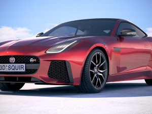 Jaguar F-Type SVR Coupe 2018 3D Model