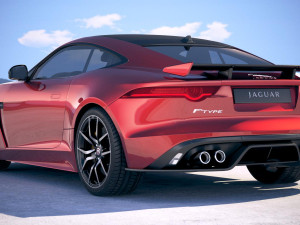Jaguar F-Type SVR Coupe 2018 3D Model