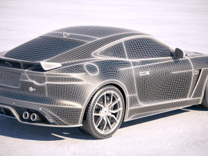 Jaguar F-Type SVR Coupe 2018 3D Model