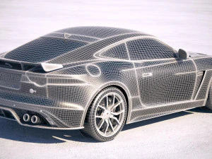 Jaguar F-Type SVR Coupe 2018 3D Model