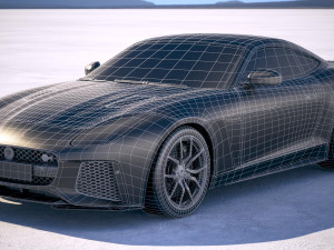 Jaguar F-Type SVR Coupe 2018 3D Model