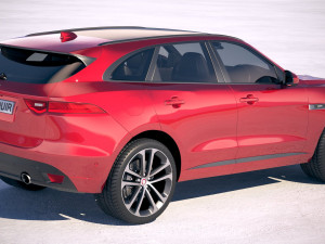 Jaguar F-pace R 2019 3D Model