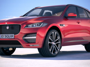 Jaguar F-pace R 2019 3D Model