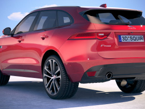 Jaguar F-pace R 2019 3D Model