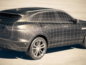 Jaguar F-pace R 2019 3D Model