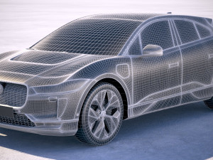 Jaguar I-Pace 2018 3D Модель