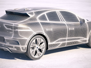 Jaguar I-Pace 2018 3D Модель