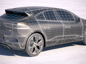 Jaguar I-Pace 2018 3D Model