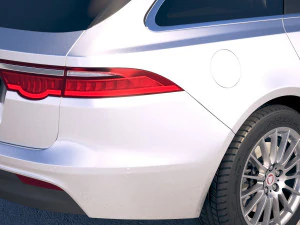 Jaguar XF Sportbrake Pure 2018 3D Model