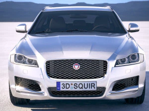 Jaguar XF Sportbrake Pure 2018 3D Model