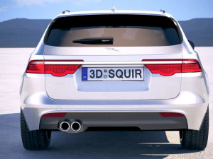Jaguar XF Sportbrake Pure 2018 3D Model