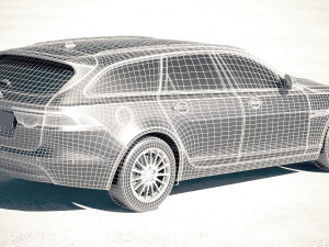 Jaguar XF Sportbrake Pure 2018 Modèle 3D