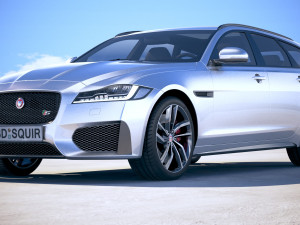 Jaguar XFS Sportbrake 2018 Modelo 3D