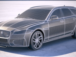 Jaguar XFS Sportbrake 2018 Modelo 3D