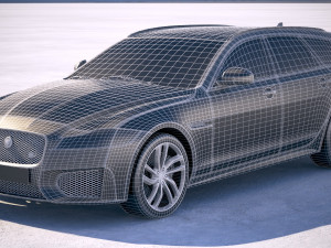 Jaguar XFS Sportbrake 2018 Modelo 3D
