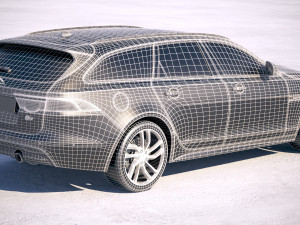 Jaguar XFS Sportbrake 2018 Modelo 3D
