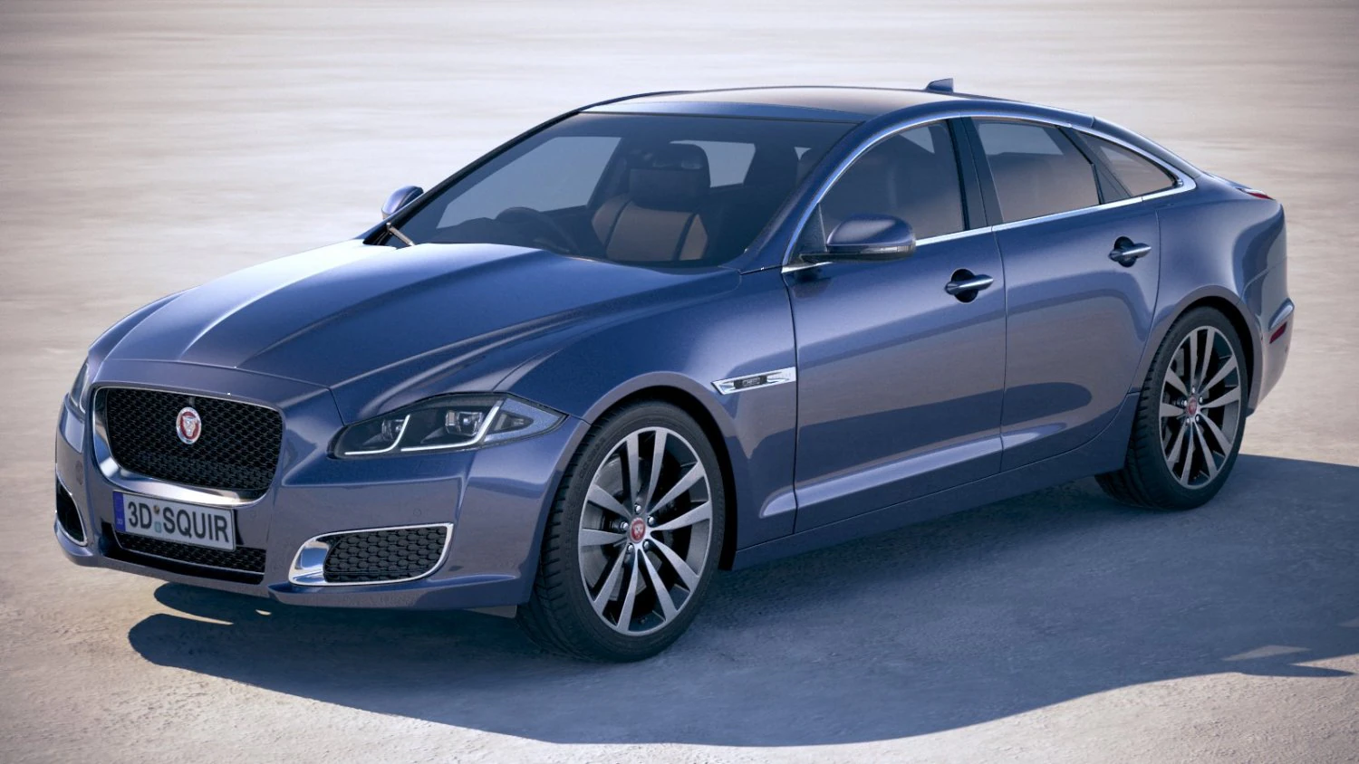 Jaguar XJ50 2019 3D Model .c4d .max .obj .3ds .fbx .stl .blend 
