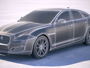 Jaguar XJ50 2019 3D Model