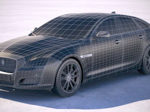 Jaguar XJ50 2019 3D Model