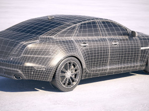 Jaguar XJ50 2019 3D Модель