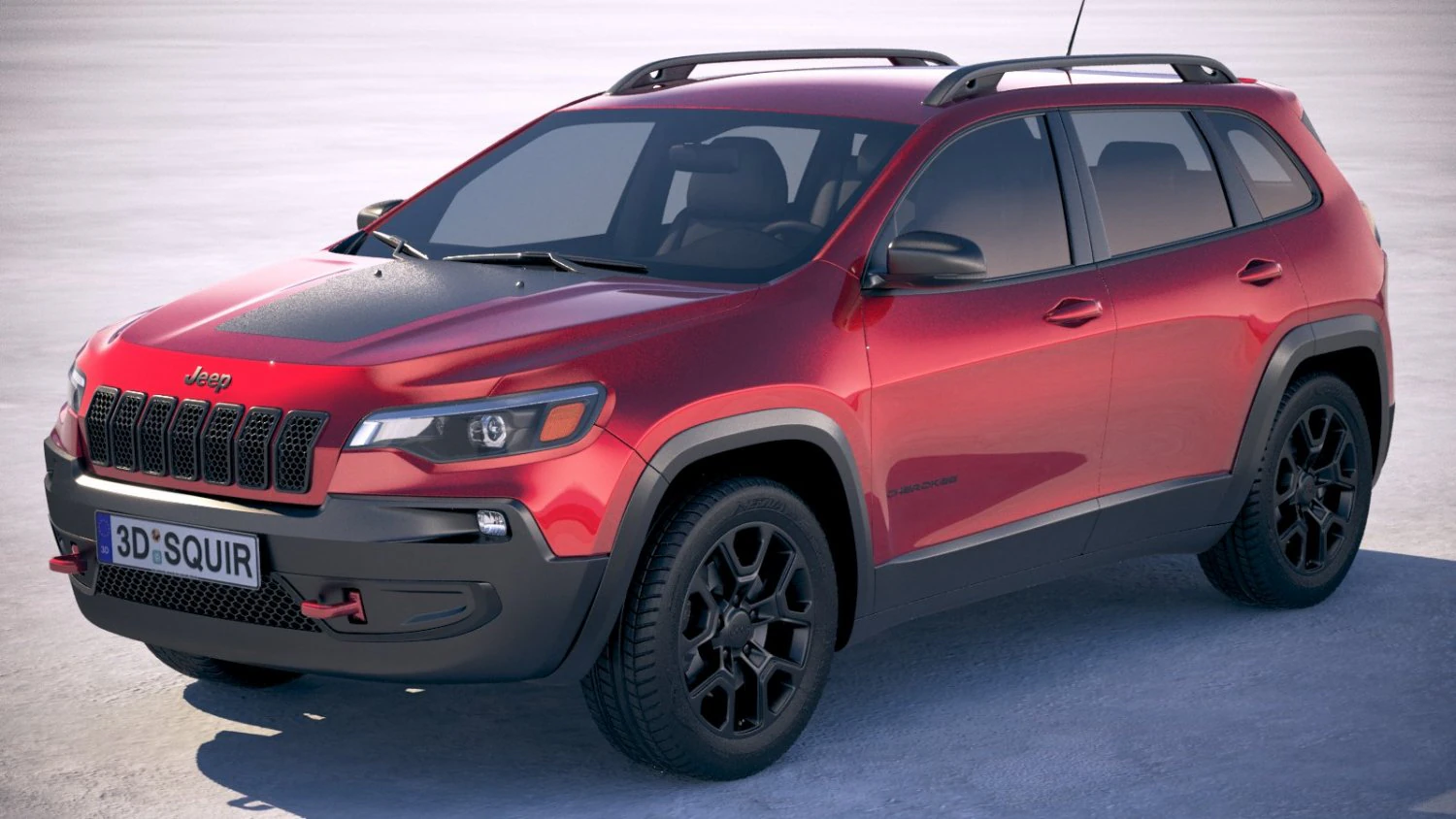 Jeep Cherokee 2019 3D Model .c4d .max .obj .3ds .fbx .stl .blend 