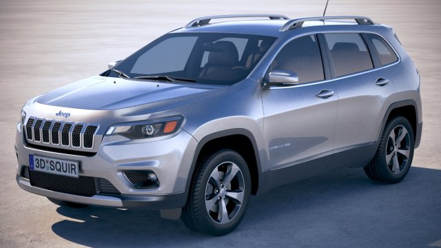 Jeep Cherokee Limited 2019 Modelo 3D .c4d .max .obj .3ds .fbx .stl .blend