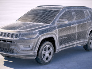 Jeep Compass 2018 3D Model