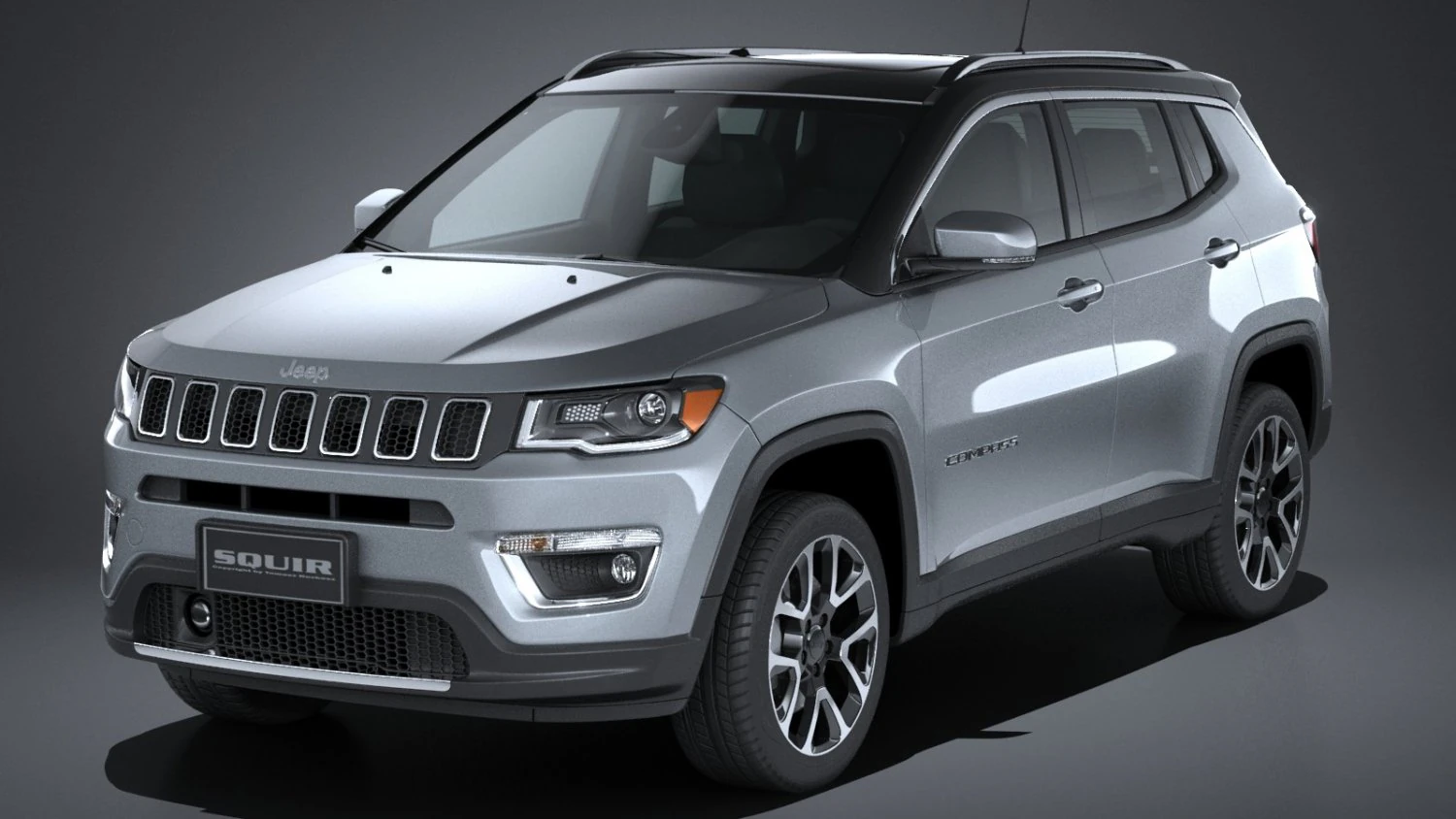 Jeep Compass Limited 2017 3D Model .c4d .max .obj .3ds .fbx .stl .blend