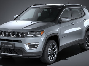 Jeep Compass Limited 2017 3D Модель