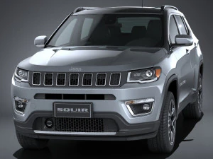 Jeep Compass Limited 2017 3D Model