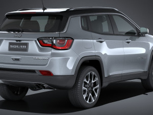 Jeep Compass Limited 2017 3D Модель