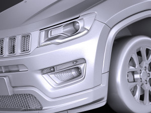 Jeep Compass Limited 2017 3D Модель