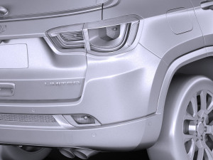 Jeep Compass Limited 2017 3D Модель