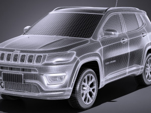 Jeep Compass Limited 2017 3D Модель