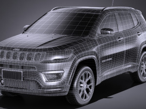 Jeep Compass Limited 2017 3D Модель
