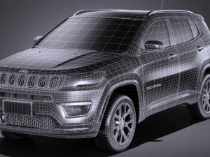 Jeep Compass Limited 2017 3D Model