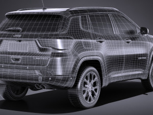 Jeep Compass Limited 2017 3D Модель