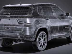 Jeep Compass Limited 2017 3D Model