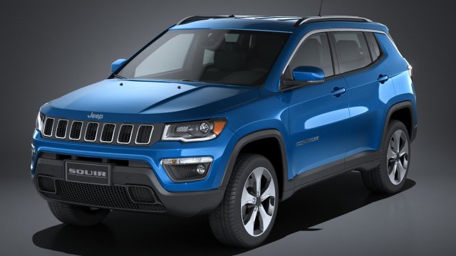 jeep compass longitude 2017 3D Model