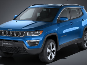 Jeep Compass Longitude 2017 3D Model