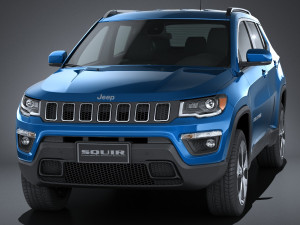 Jeep Compass Longitude 2017 3D Model