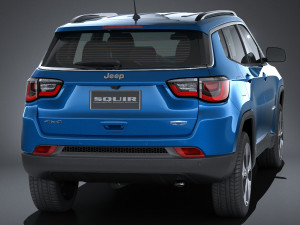 Jeep Compass Longitude 2017 3D Model