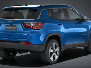 Jeep Compass Longitude 2017 3D Model