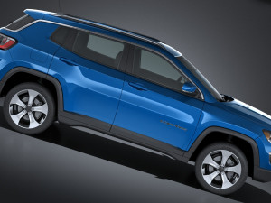 Jeep Compass Longitude 2017 3D Model