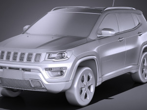 Jeep Compass Longitude 2017 3D Model
