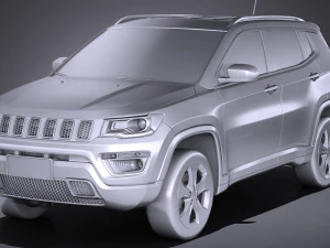 Jeep Compass Longitude 2017 3D Model