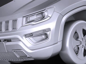 Jeep Compass Longitude 2017 3D Model