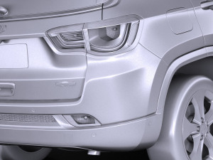 Jeep Compass Longitude 2017 3D Model