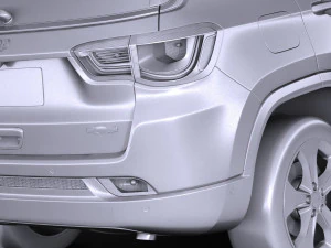 Jeep Compass Longitude 2017 3D Model
