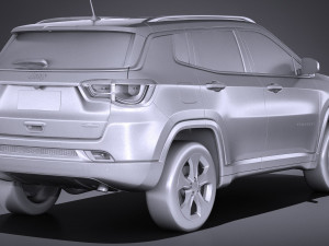 Jeep Compass Longitude 2017 3D Model